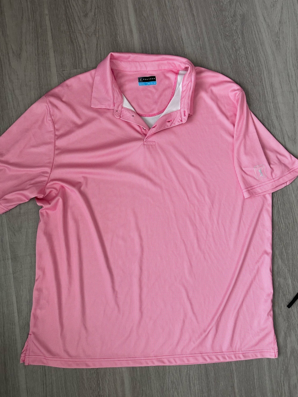 polo PGA Tour Men's  Shirt Short Sleeve Golfing Polo  size XXL checkered